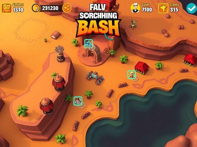 Scorching Bash Game Map